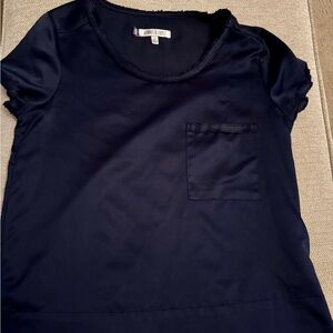 Jennifer Lopez Midnight Blue Short Sleeve Top